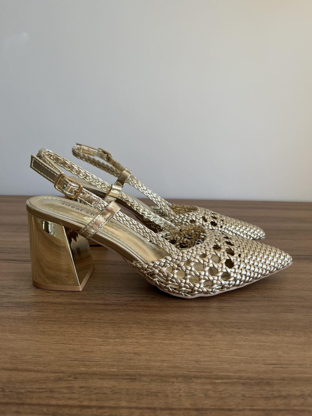 Sapato Metalic - Dourado