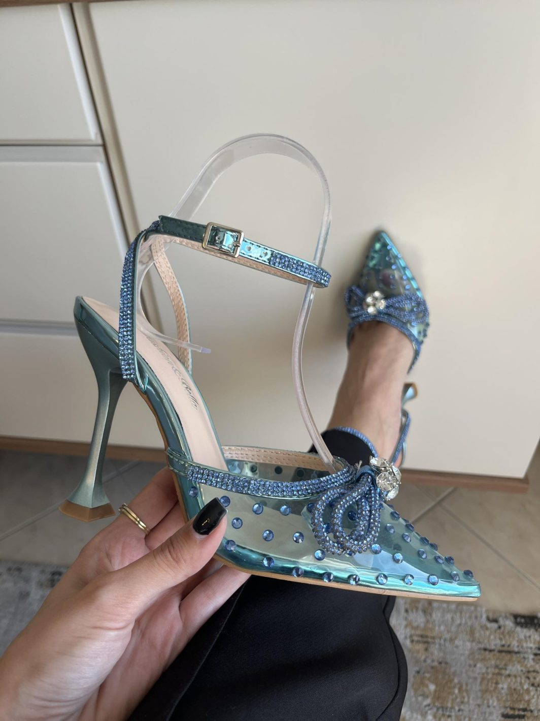 Sapato Cinderela - Azul
