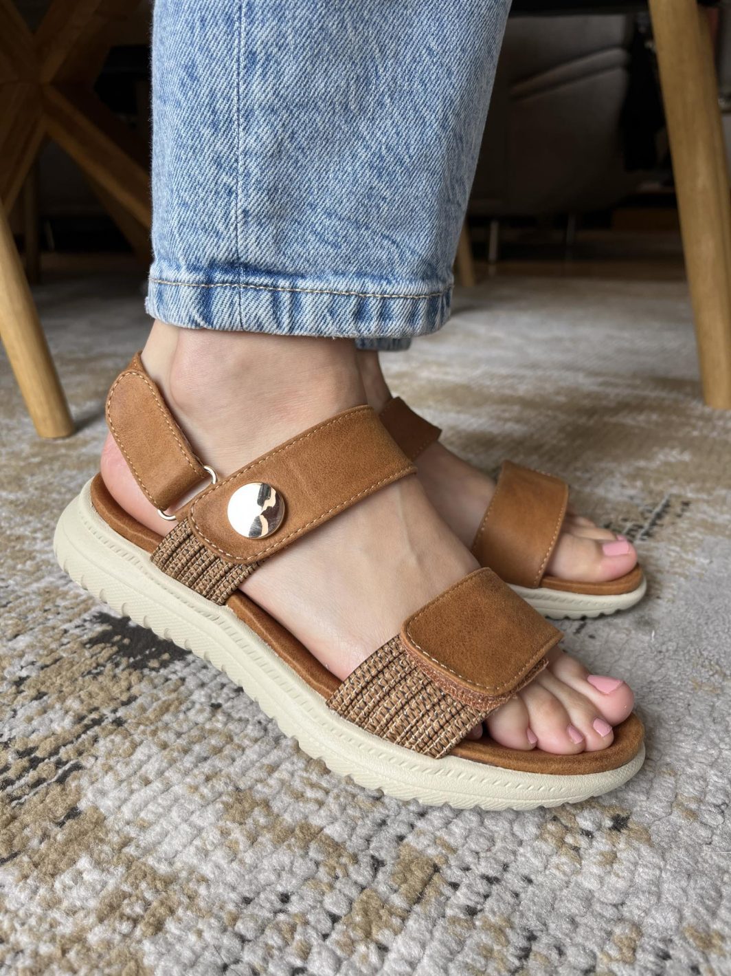 sandália de conforto