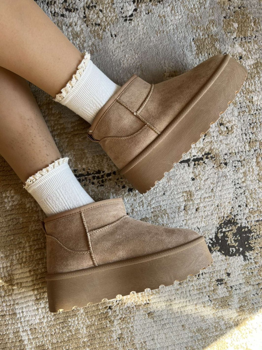 bota pantufa khaki