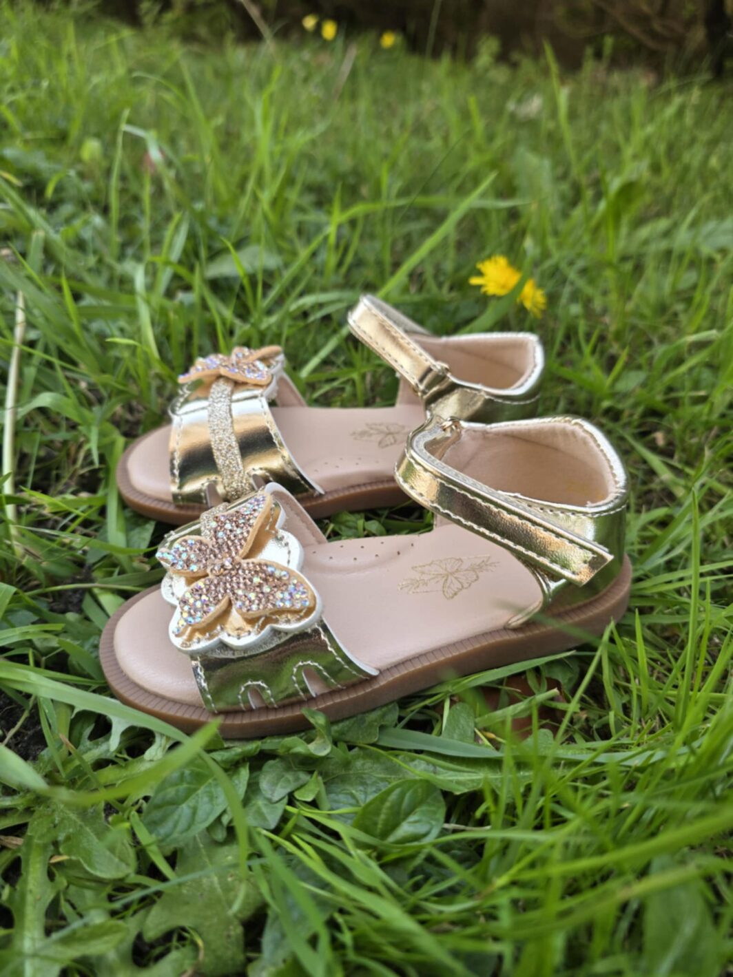 Sandália borboleta baby - dourada - Image 2