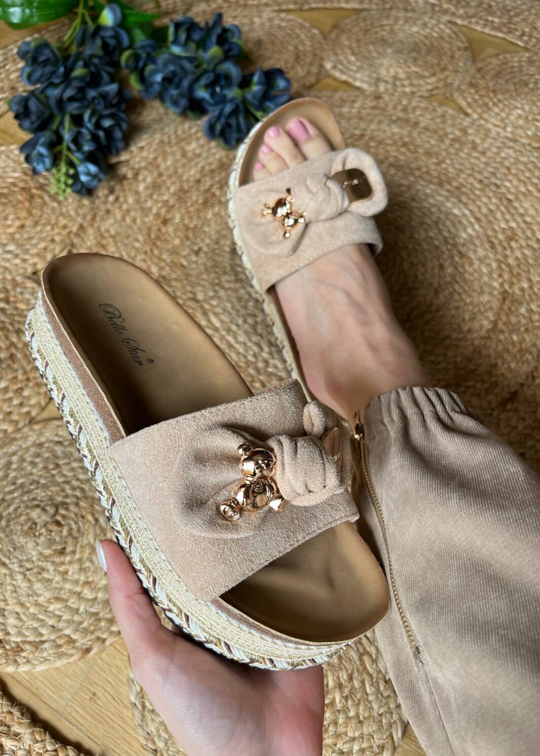 chinelo alto teddy