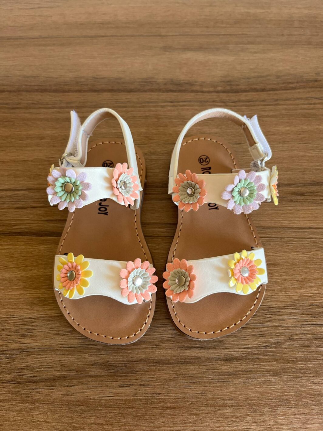 Sandália Florzinhas Multicor