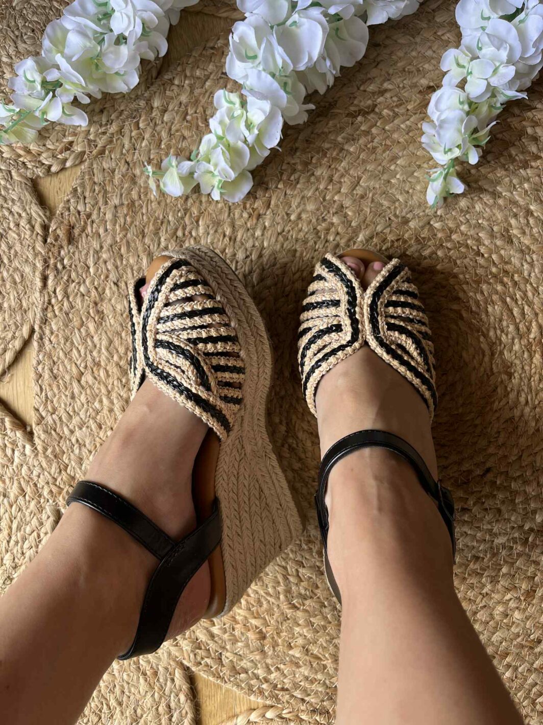 Sandália Cunha Peep Toe - Preto