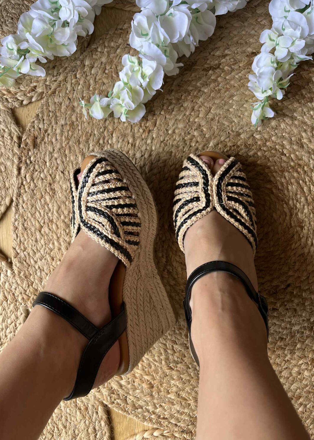 Sandália Cunha Peep Toe - Preto