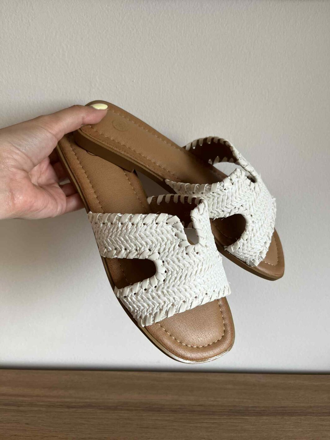 Chinelo Ráfia Branco