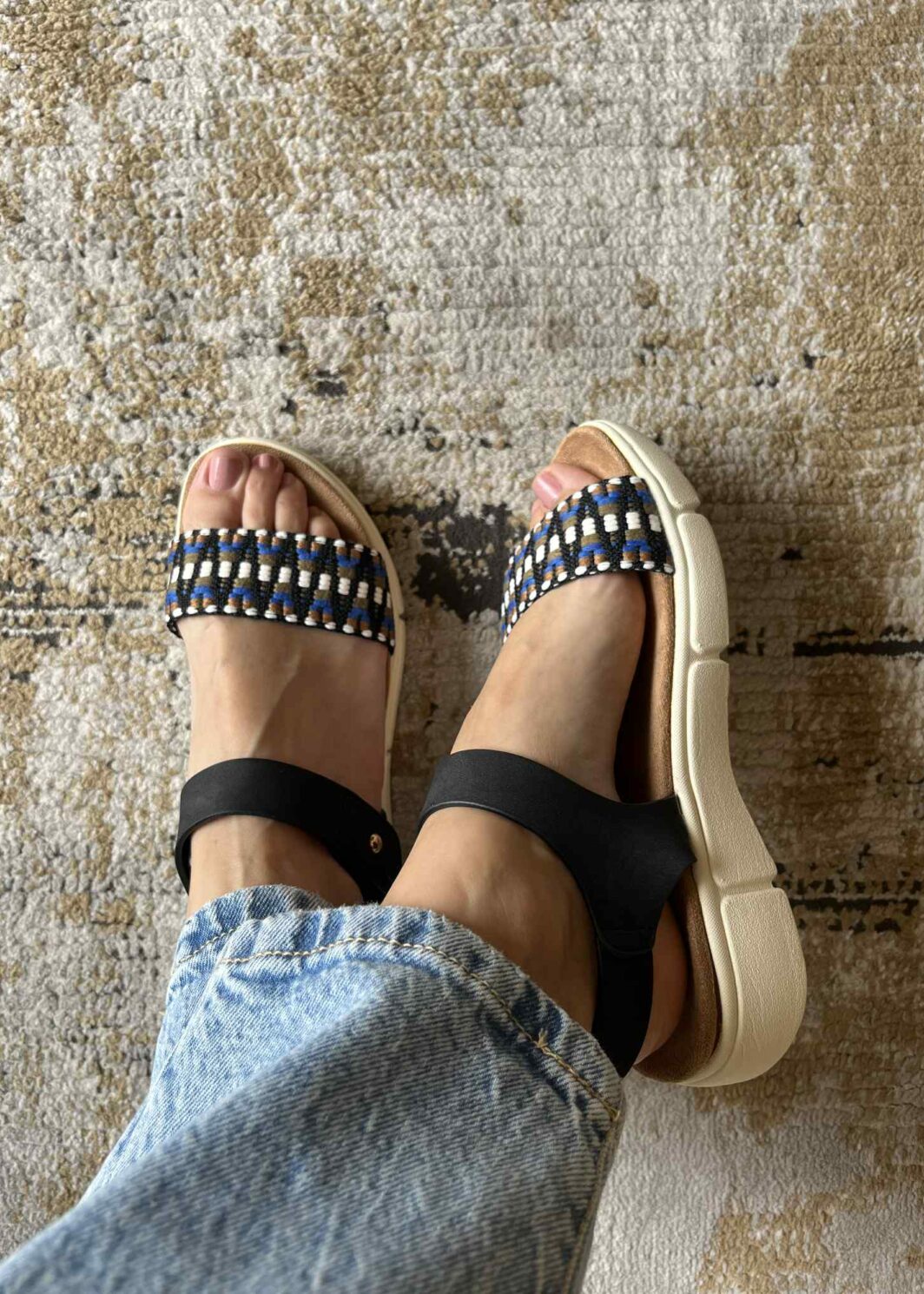 Sandália Confort Sport - Negro