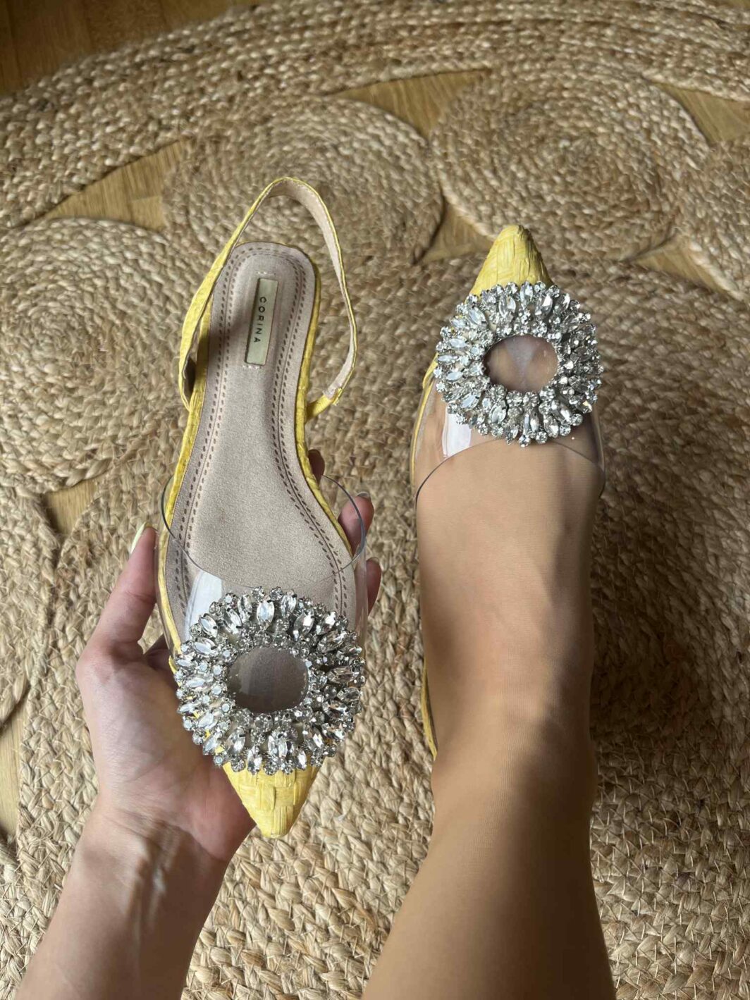 Sapato raso Corina Amarelo