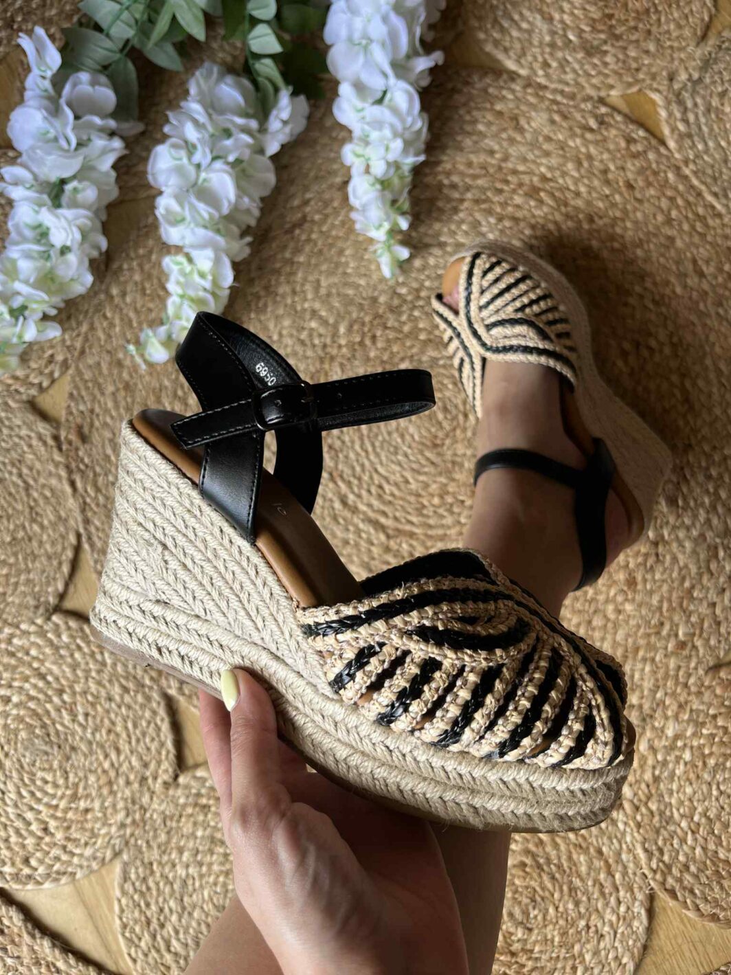 Sandália Cunha Peep Toe - Preto
