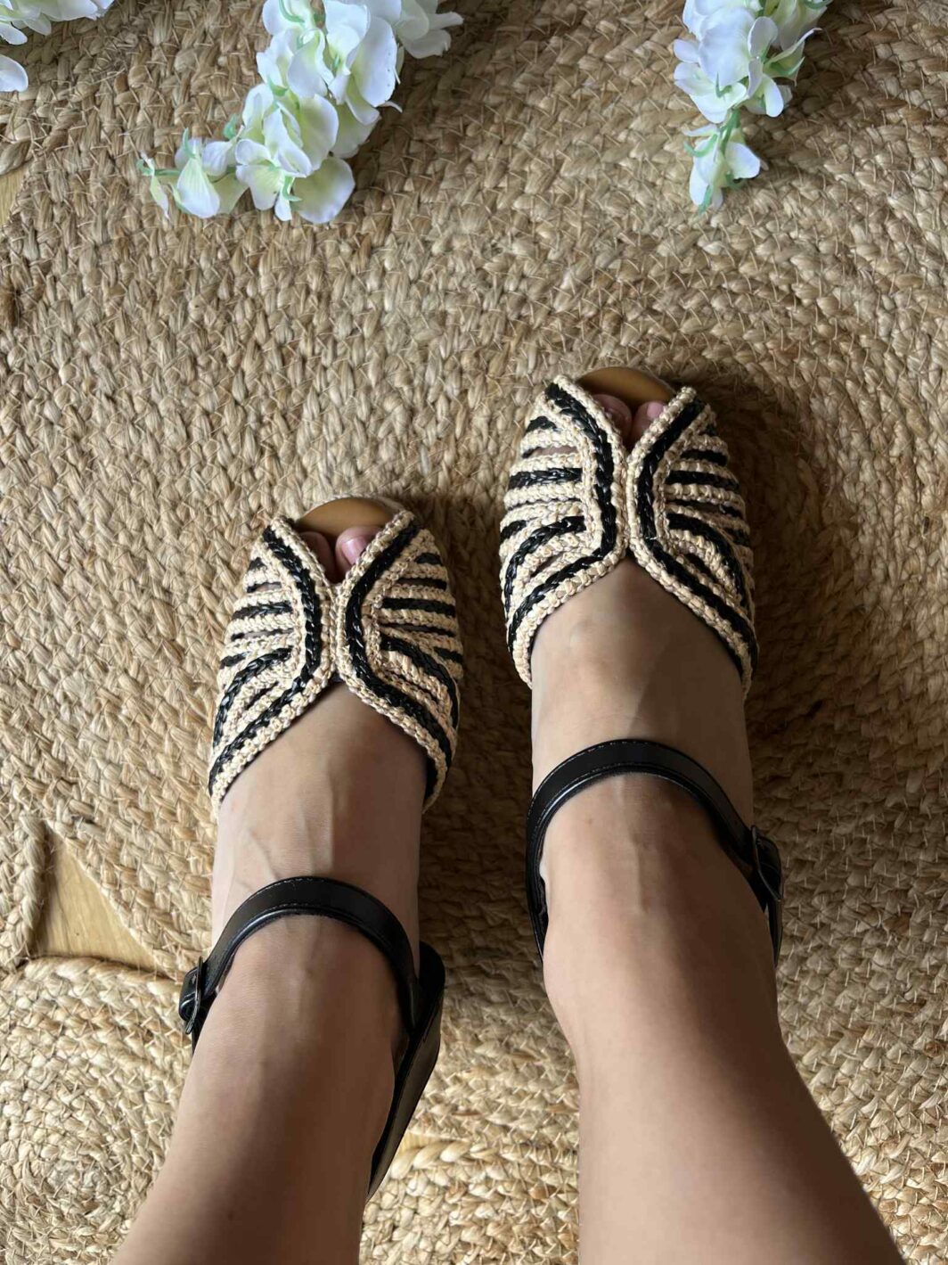 Sandália Cunha Peep Toe - Preto