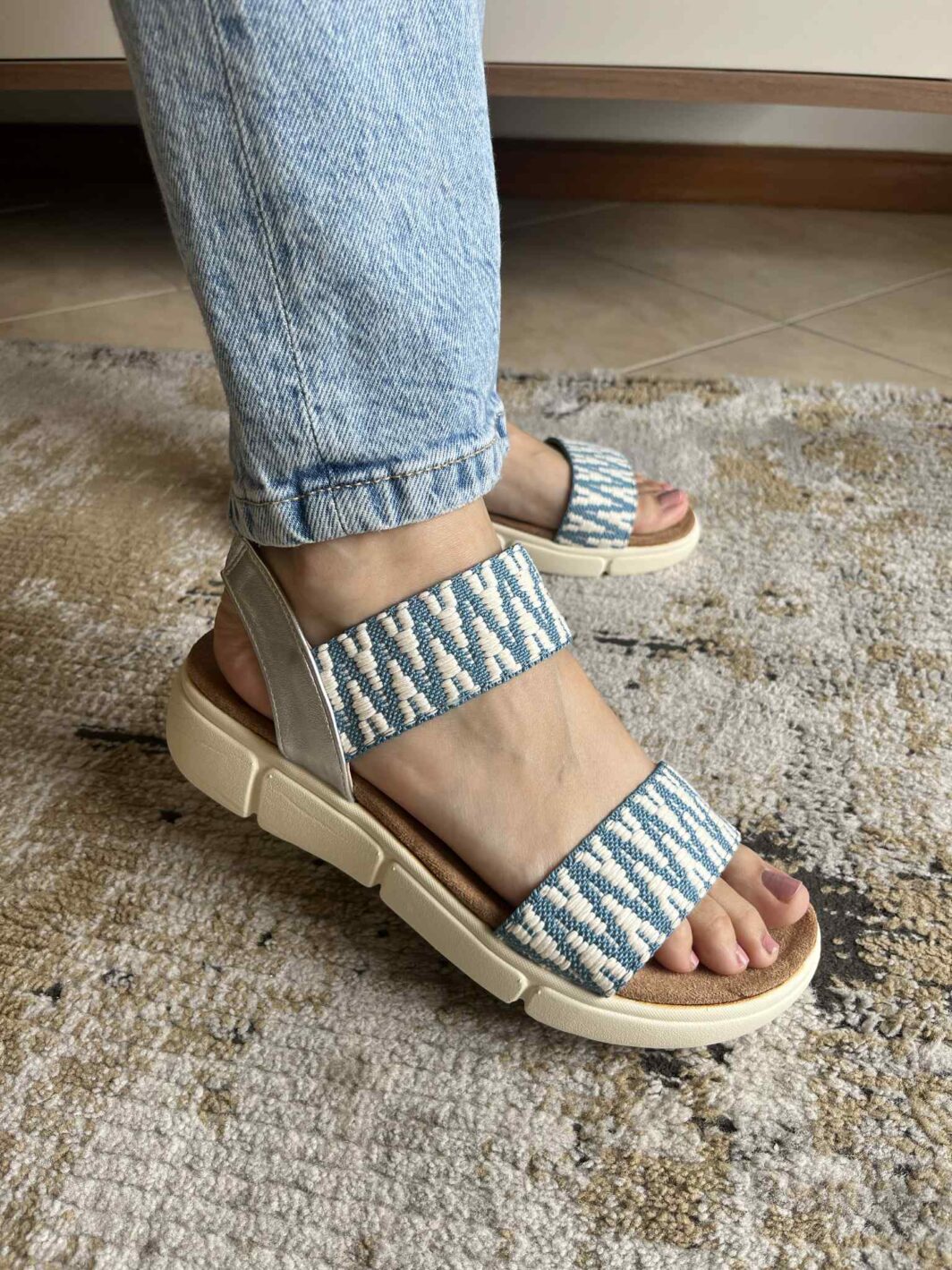 Sandália Confort Sport - Azul