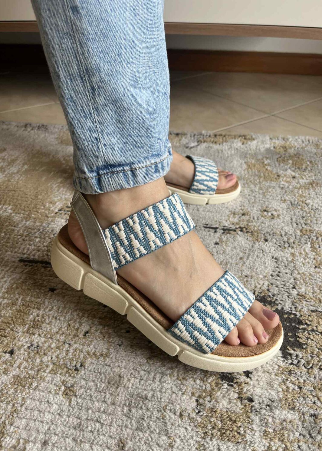 Sandália Confort Sport - Azul