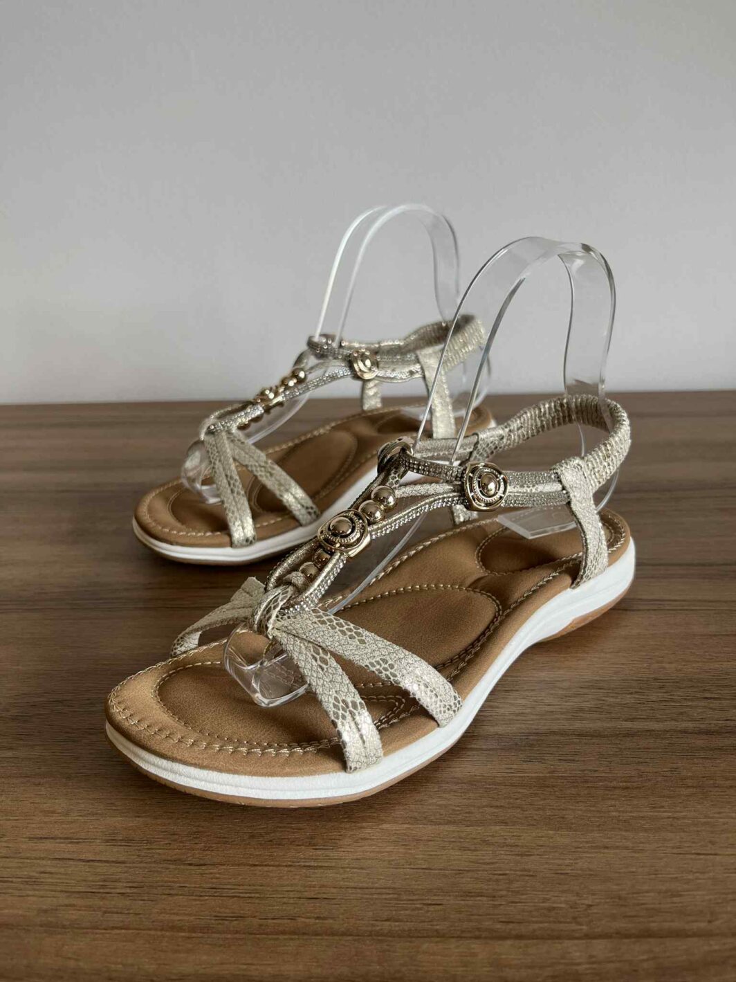 Sandália Rasa Light Gold