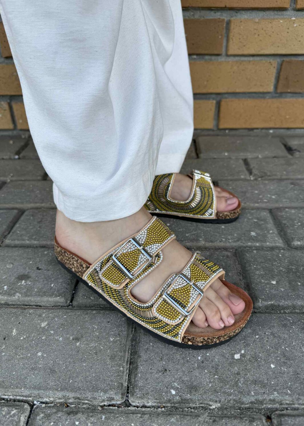 Chinelo Missangas - Dourado