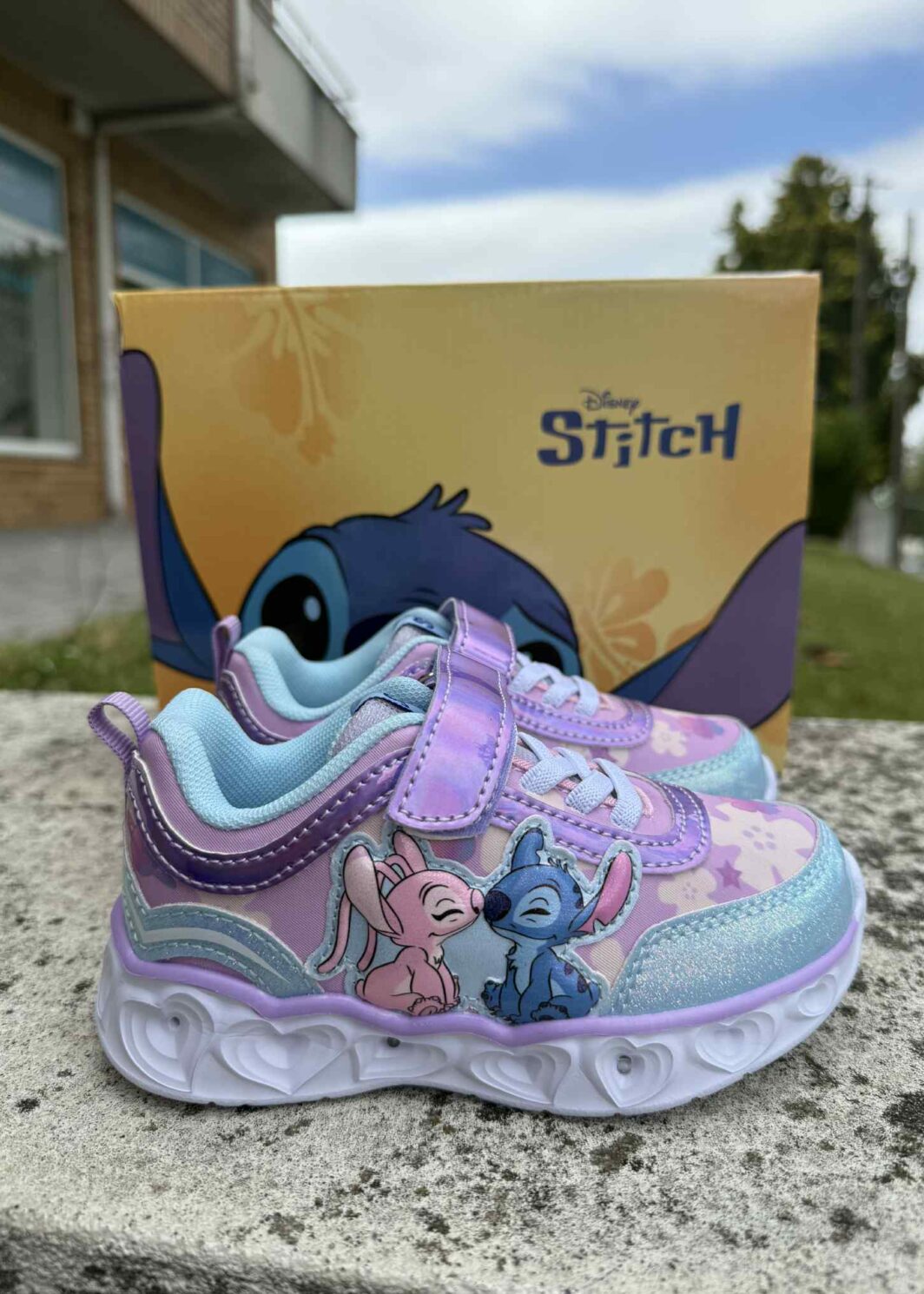 SAPATILHA SOLA LIGEIRA EVA COM LUZES STITCH