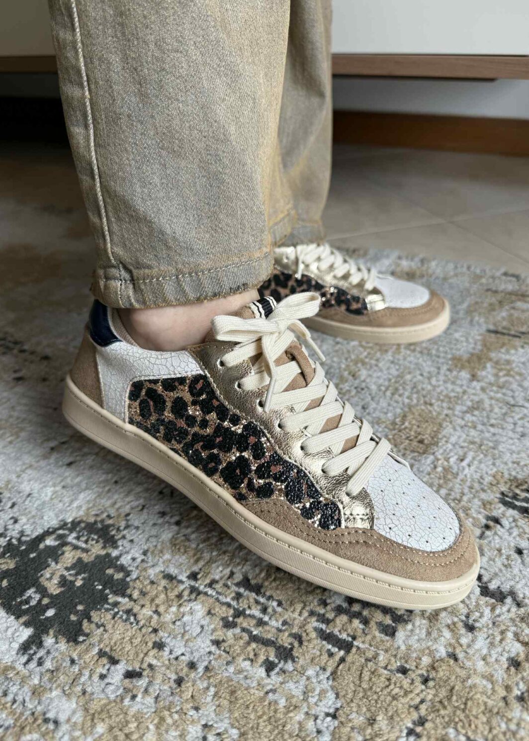 Ténis Corina Leopardo Glitter