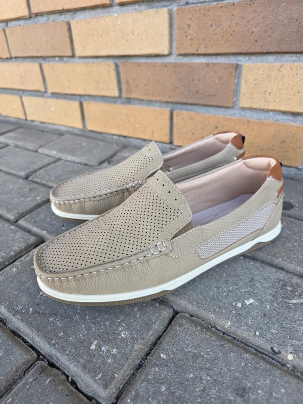 Mocassin homem taupe virucci