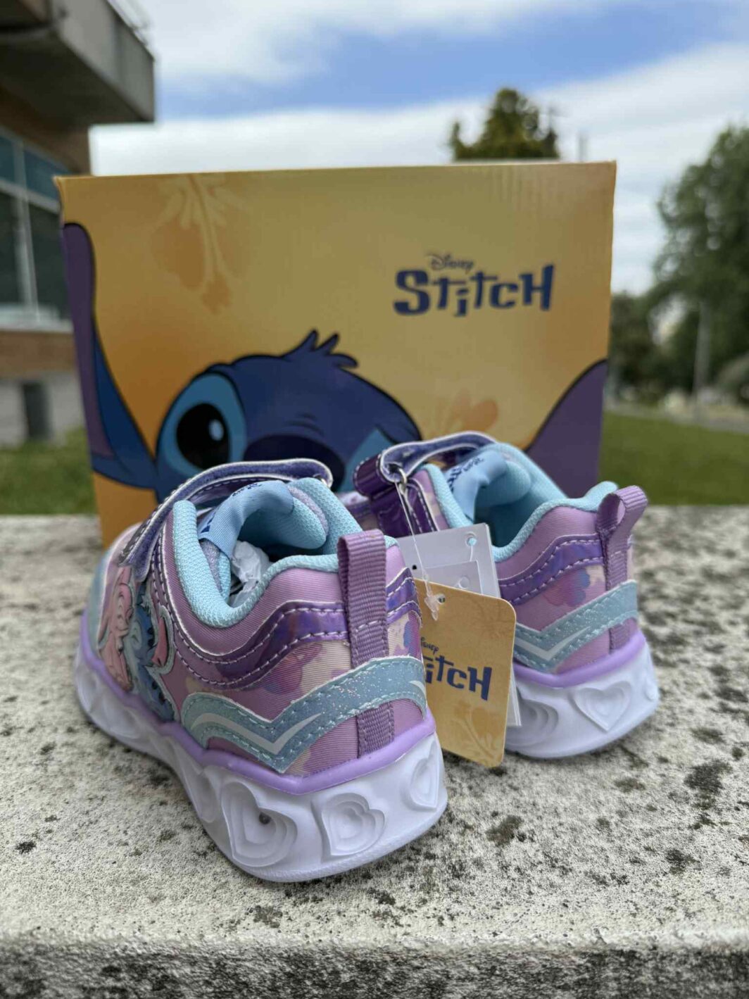 SAPATILHA SOLA LIGEIRA EVA COM LUZES STITCH