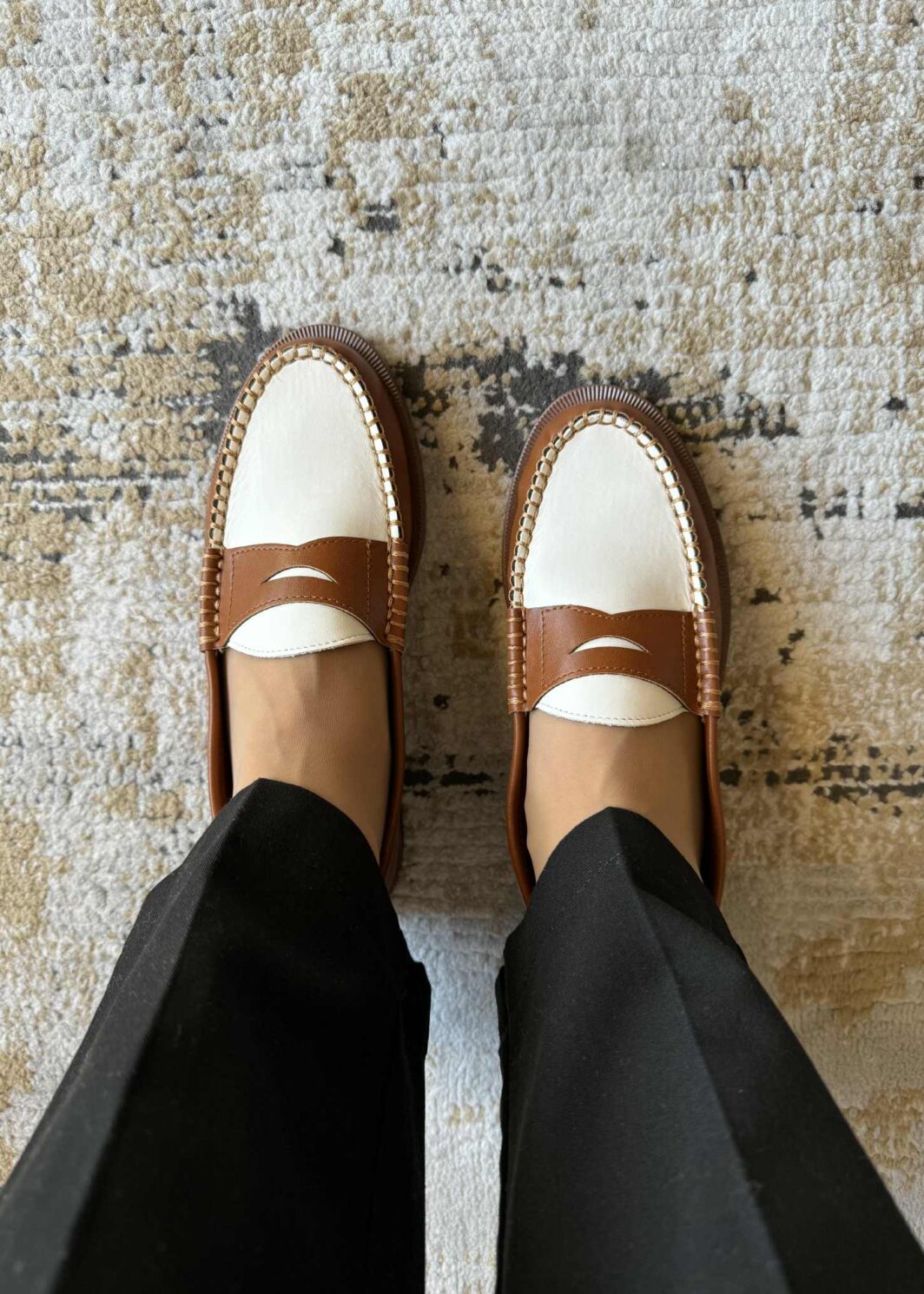 Mocassins Bicolor Corina - Camel