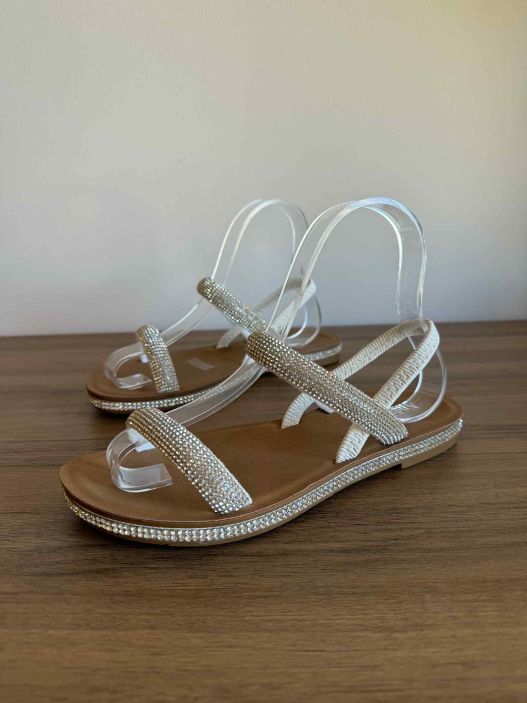 Sandália Maleável Brilhos - Branco