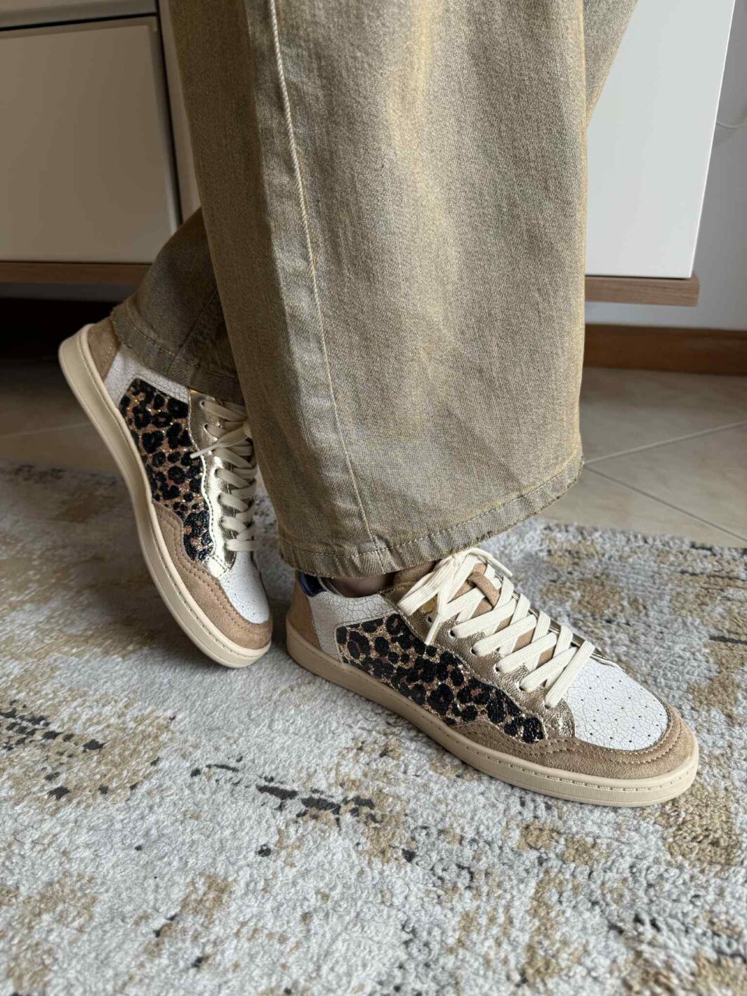 Ténis Corina Leopardo Glitter