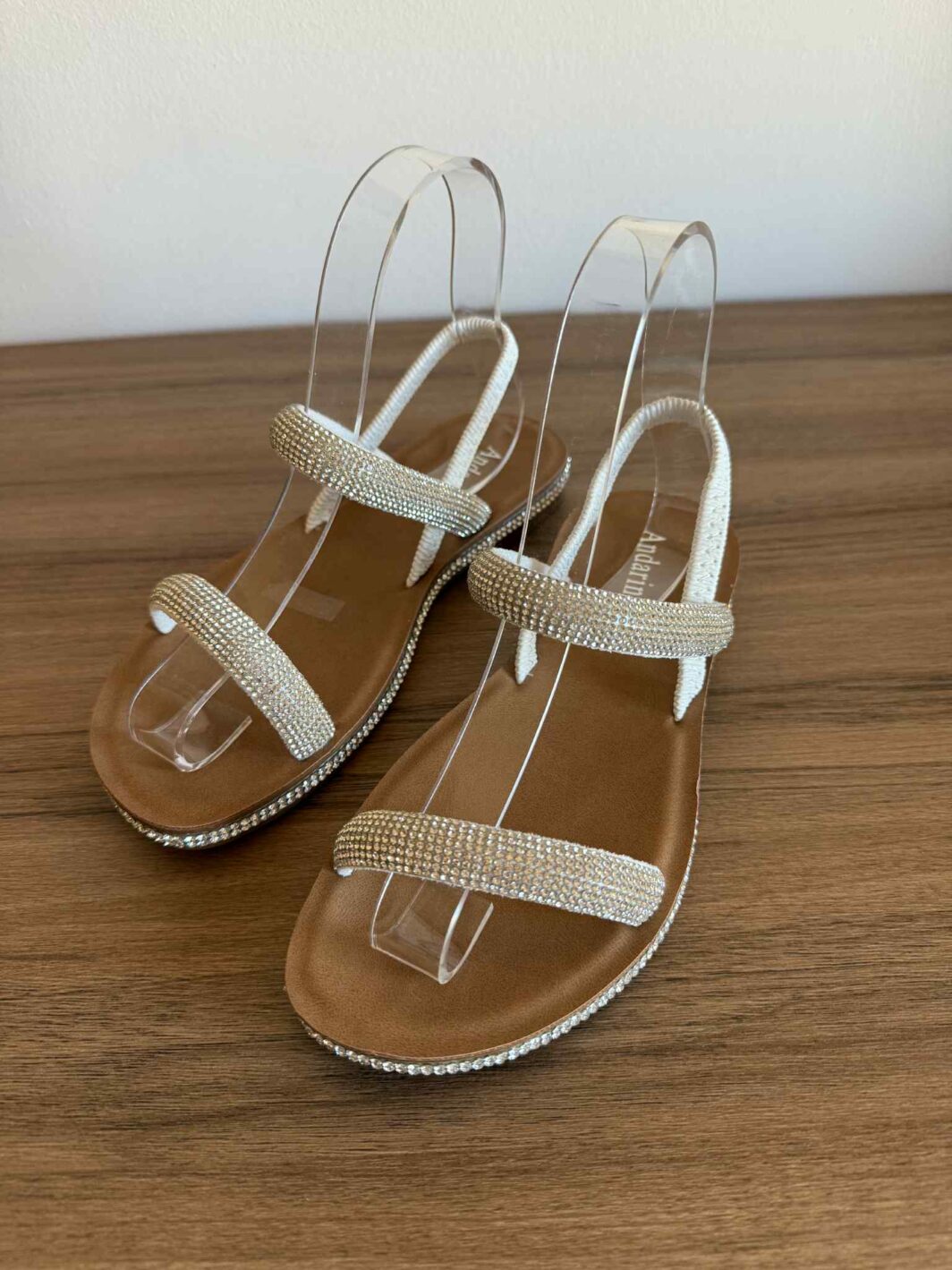 Sandália Maleável Brilhos - Branco