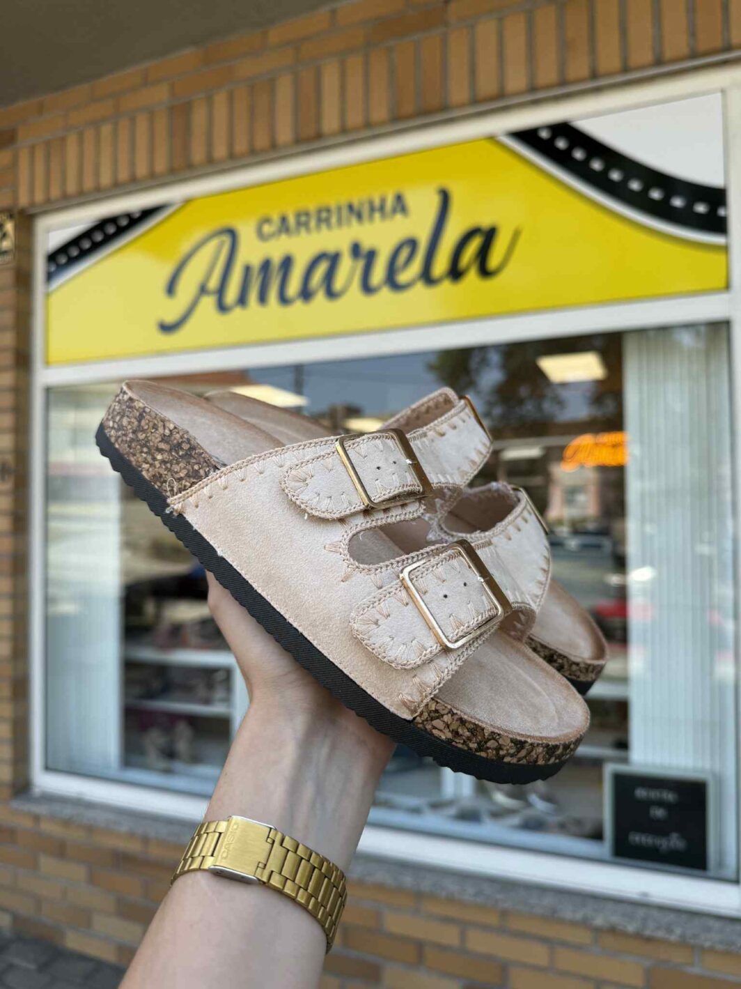 Chinelo Fivelas Bohemian - Bege