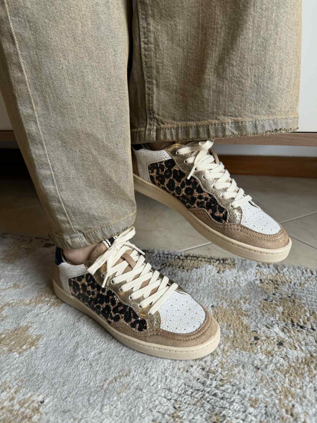 Ténis Corina Leopardo Glitter