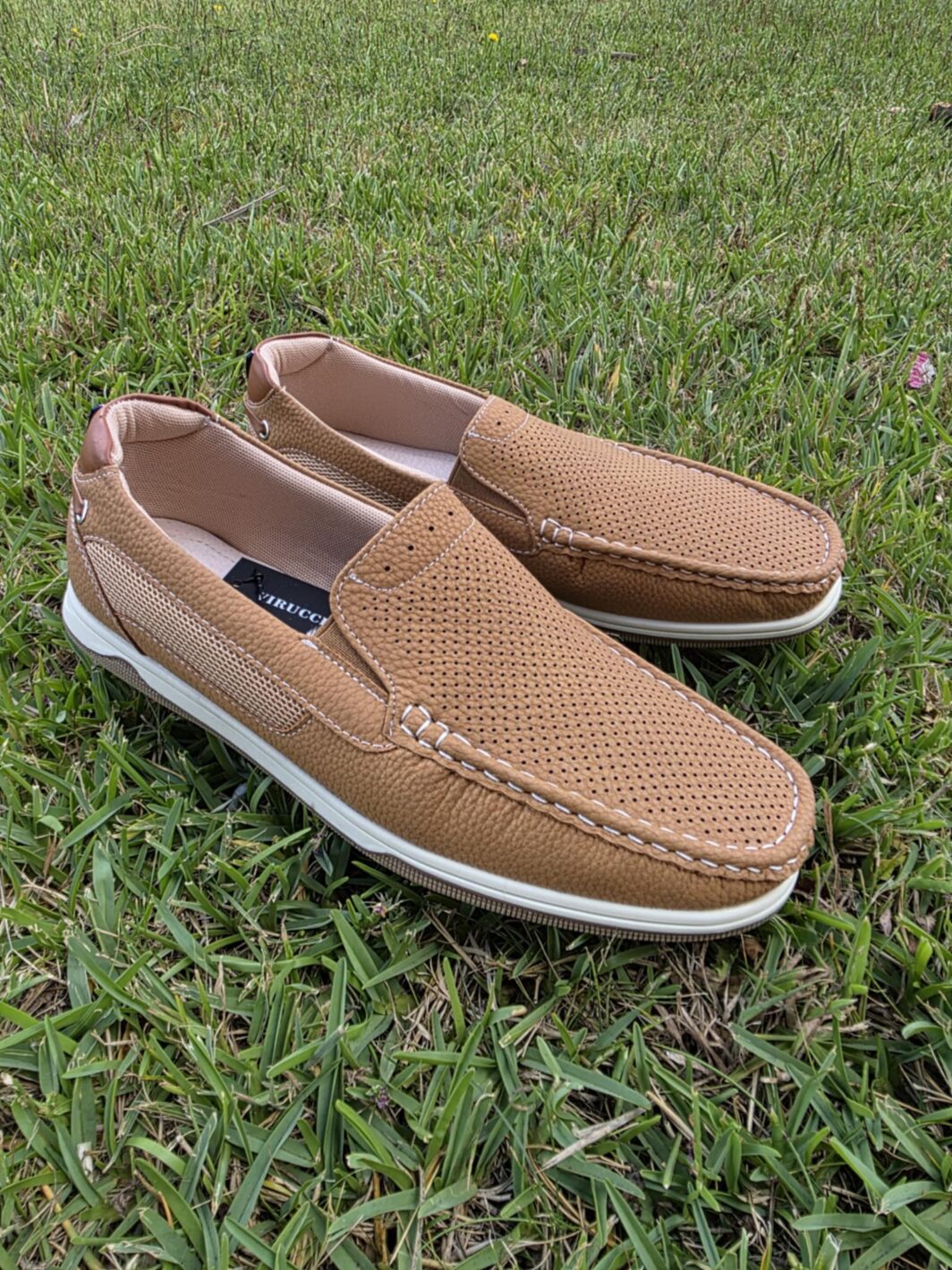 Mocassin homem camel virucci
