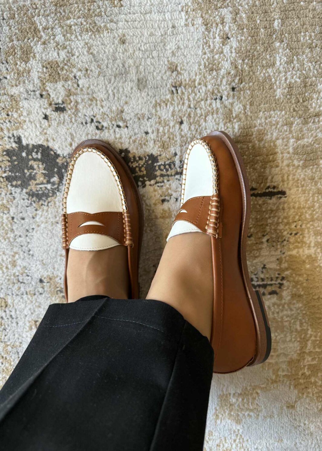 Mocassins Bicolor Corina - Camel