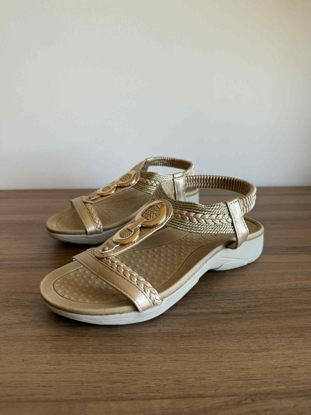 Sandália Sport Confort - Dourado