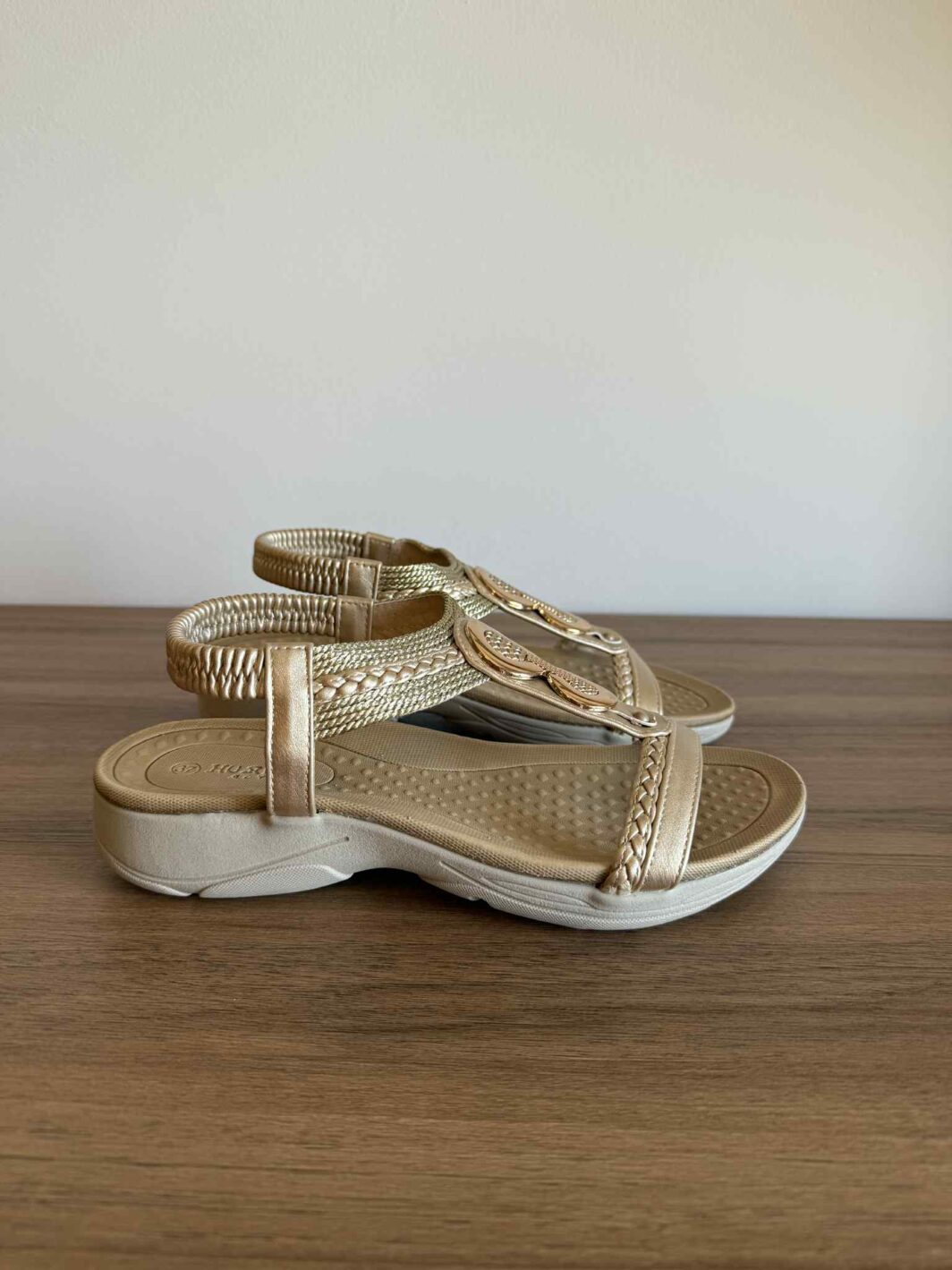 Sandália Sport Confort - Dourado
