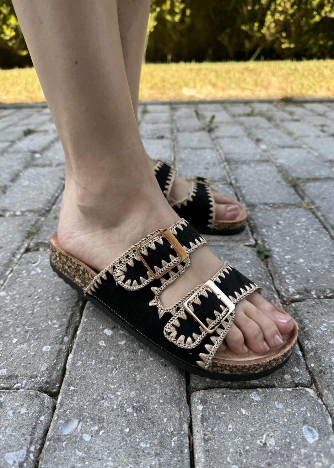 Chinelo Fivelas Bohemian - Preto