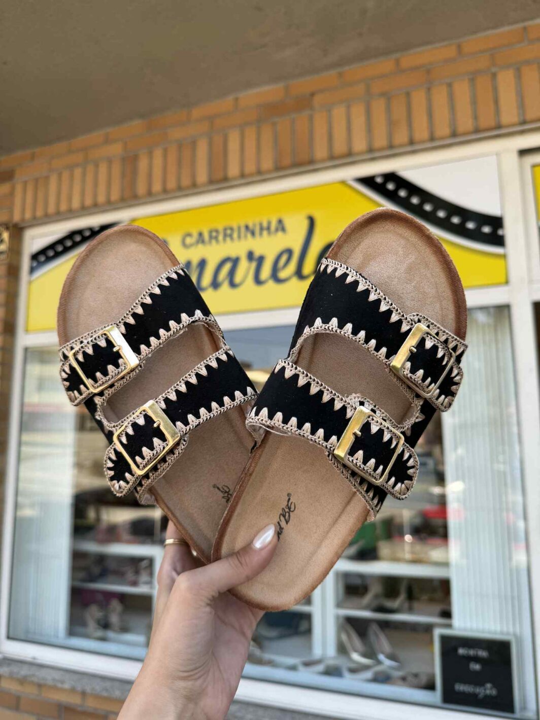 Chinelo Fivelas Bohemian - Preto