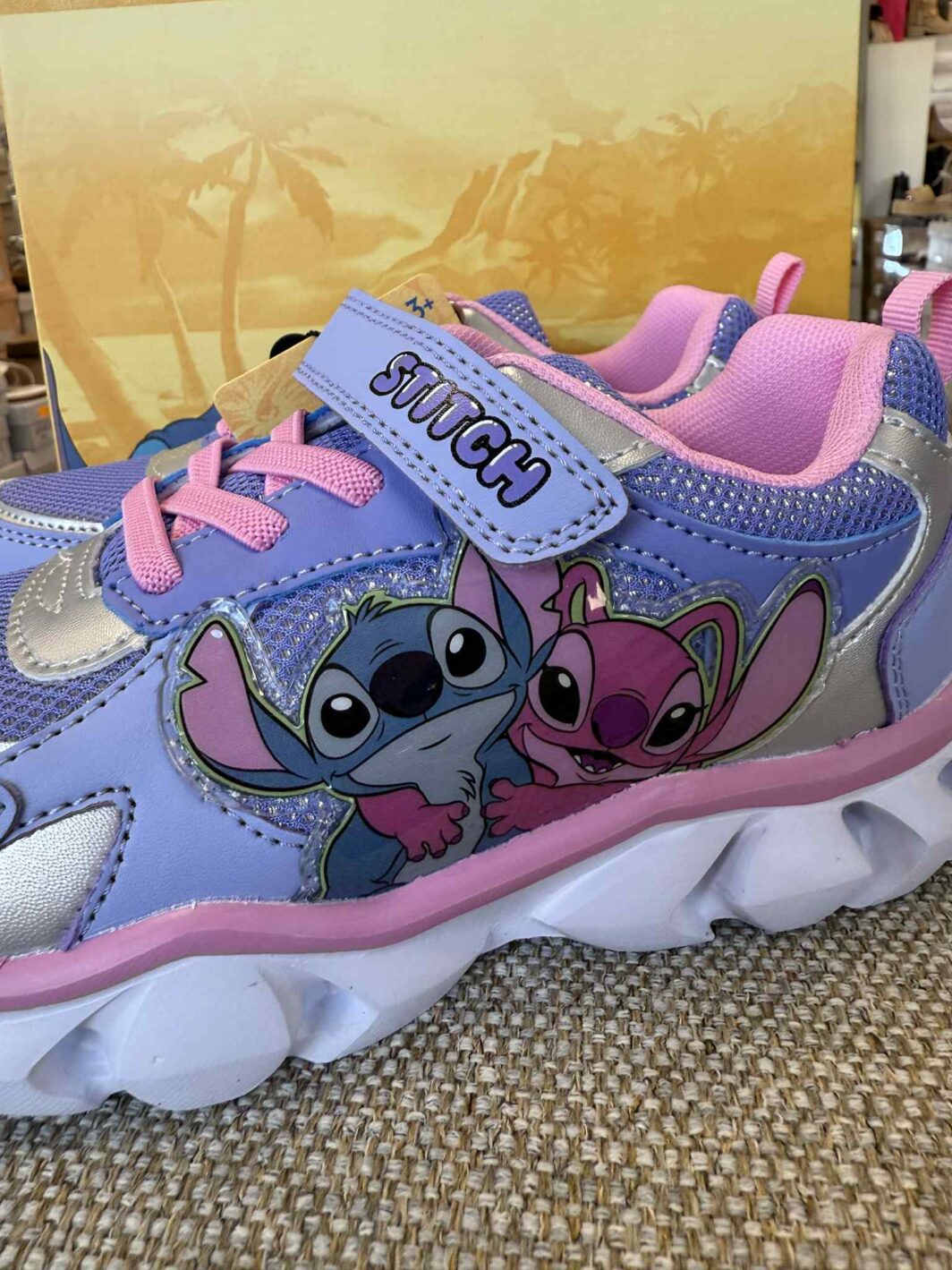 Sapatilha Stitch e Angel com Luzes