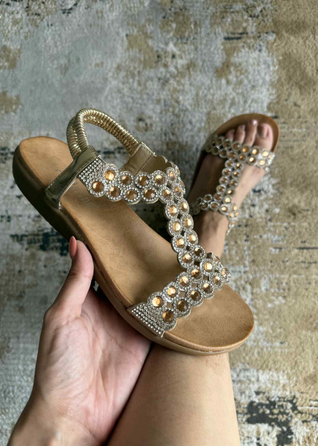 Sandália Diamante - Dourado