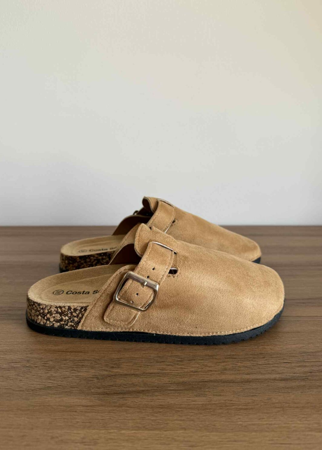 Clogs com fivela - Khaki
