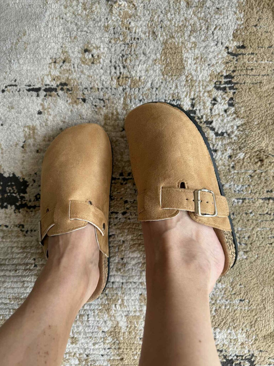 Clogs com fivela - Khaki