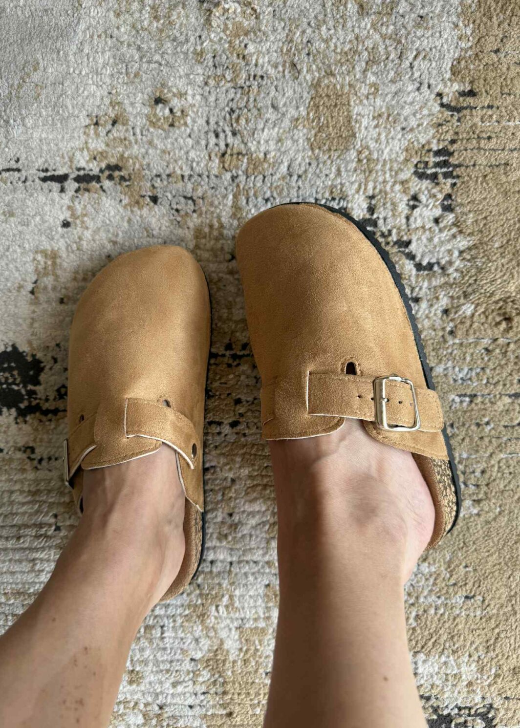 Clogs com fivela - Khaki