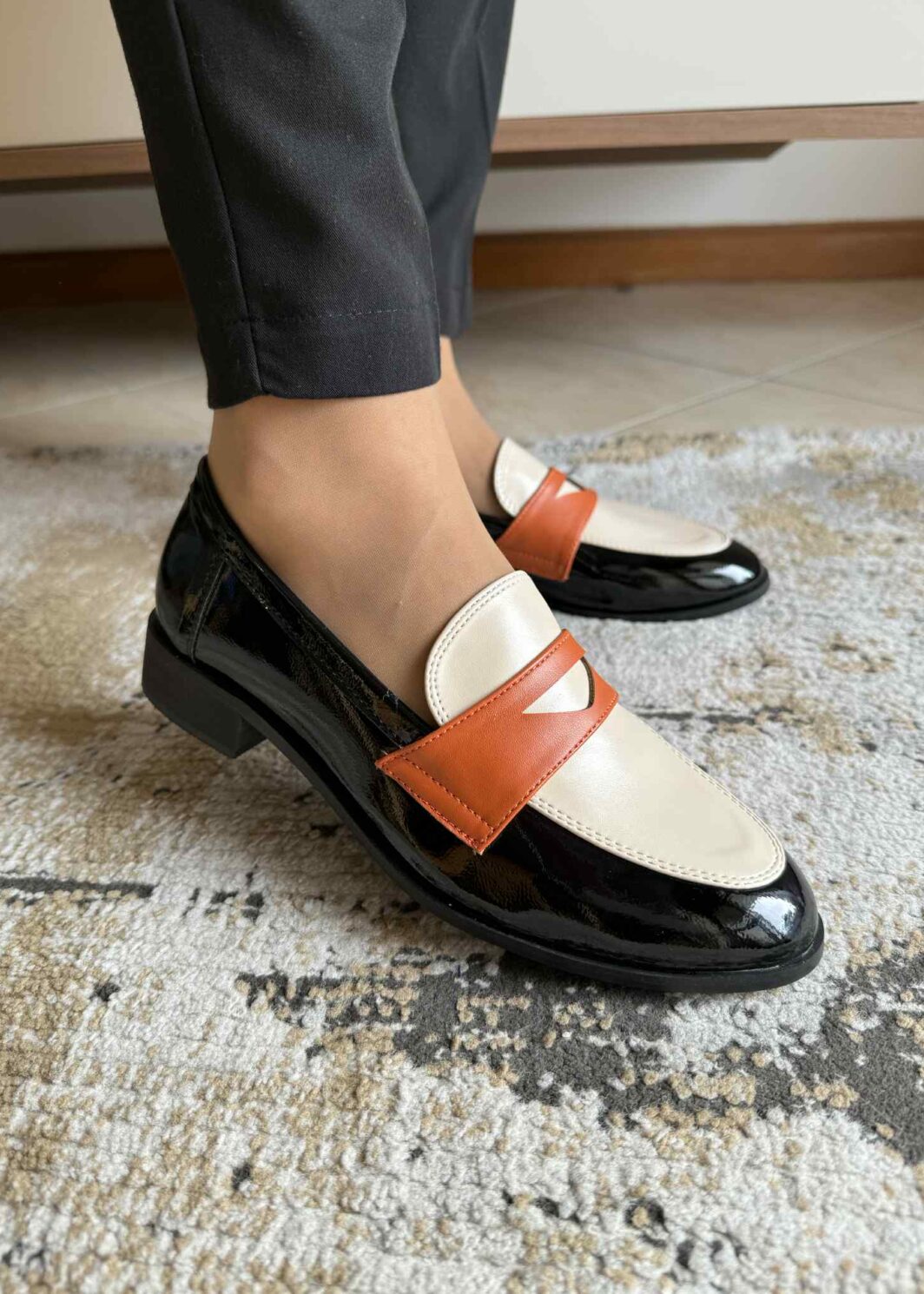 Sapato Envernizado Buonarotti - Laranja