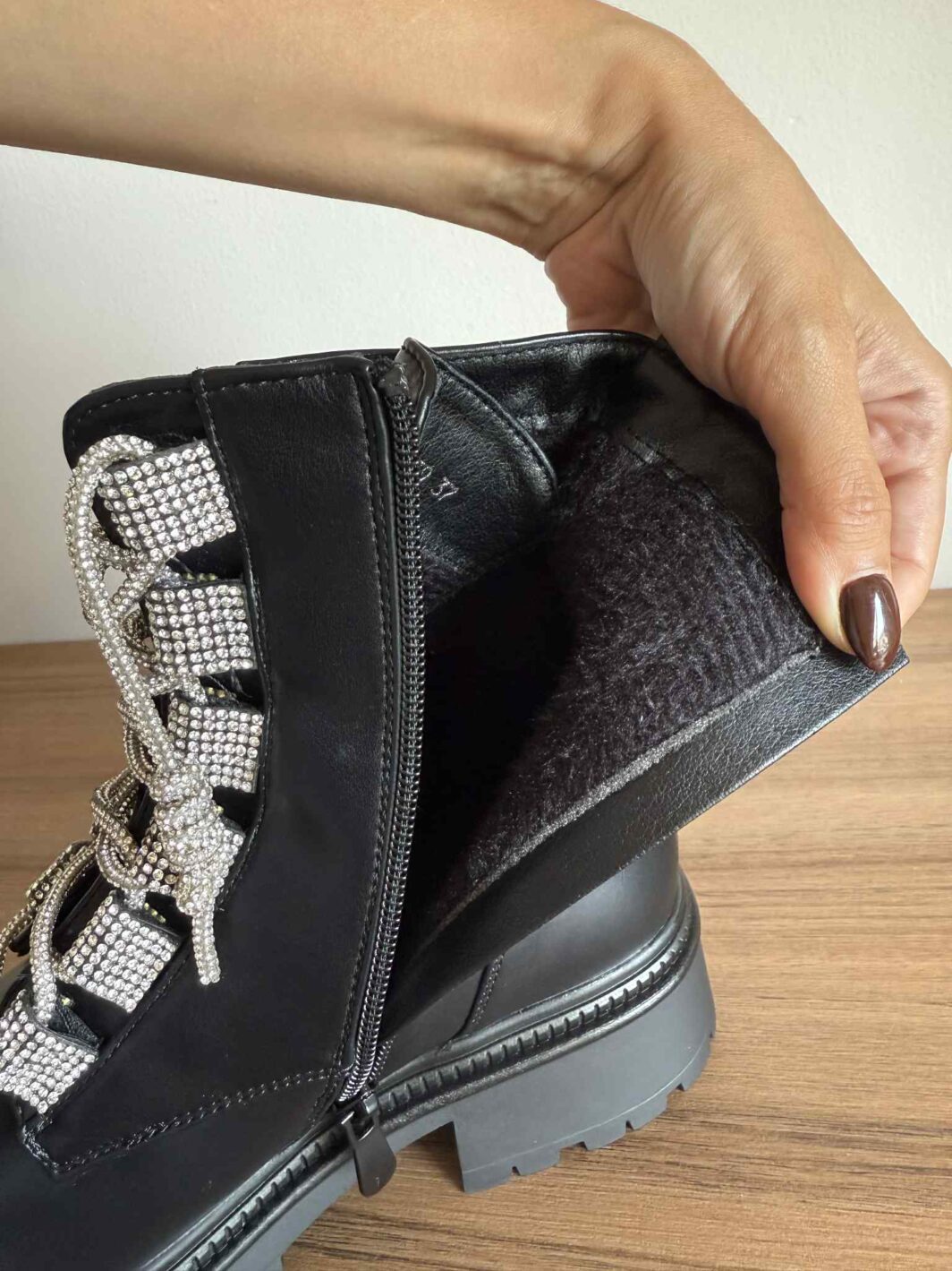 Bota Militar Sparkle Preto