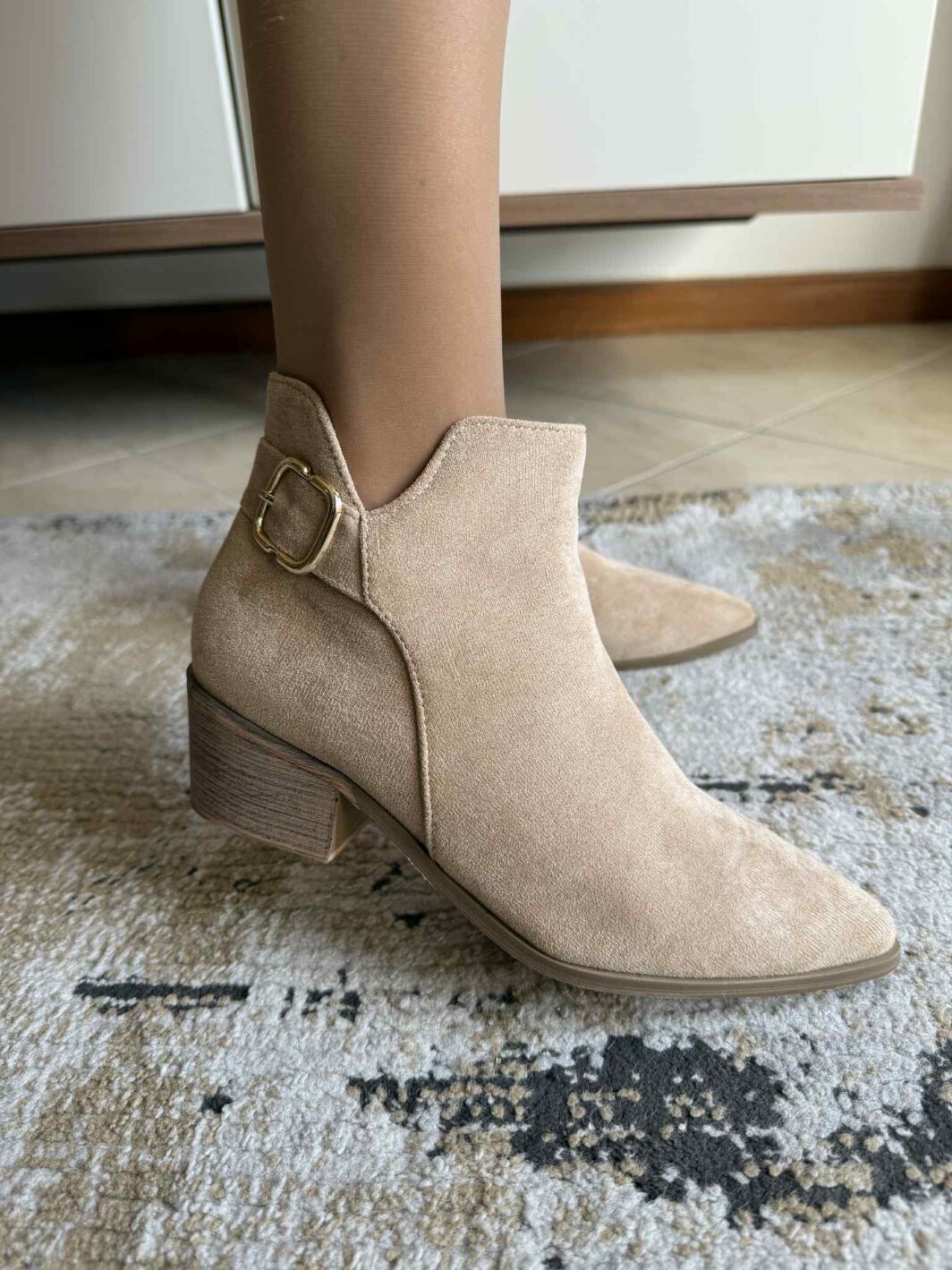 Botim Estilo Texana - Bege