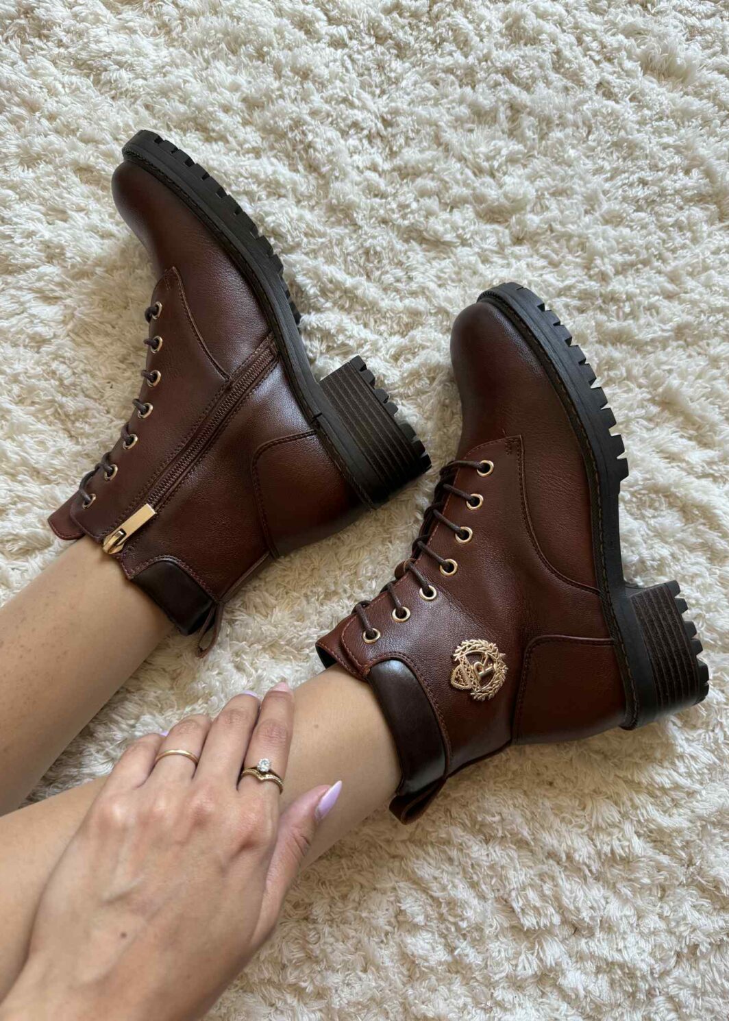 Bota Militar Premium - Castanho