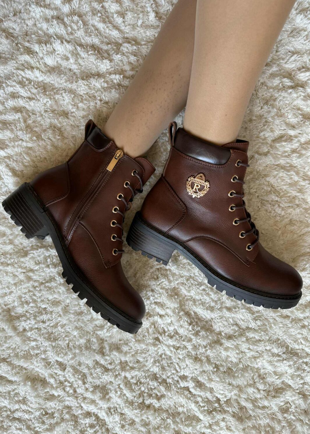 Bota Militar Premium - Castanho