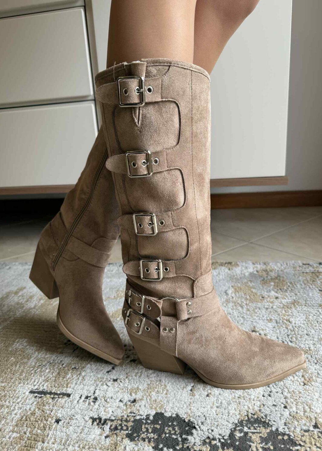 Bota Fivelas Cowboy - Khaki