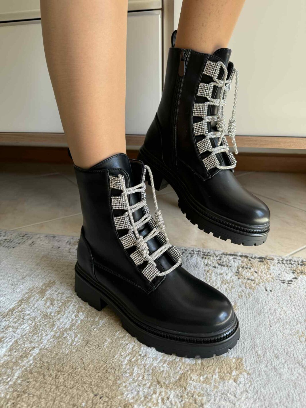 Bota Militar Sparkle Preto