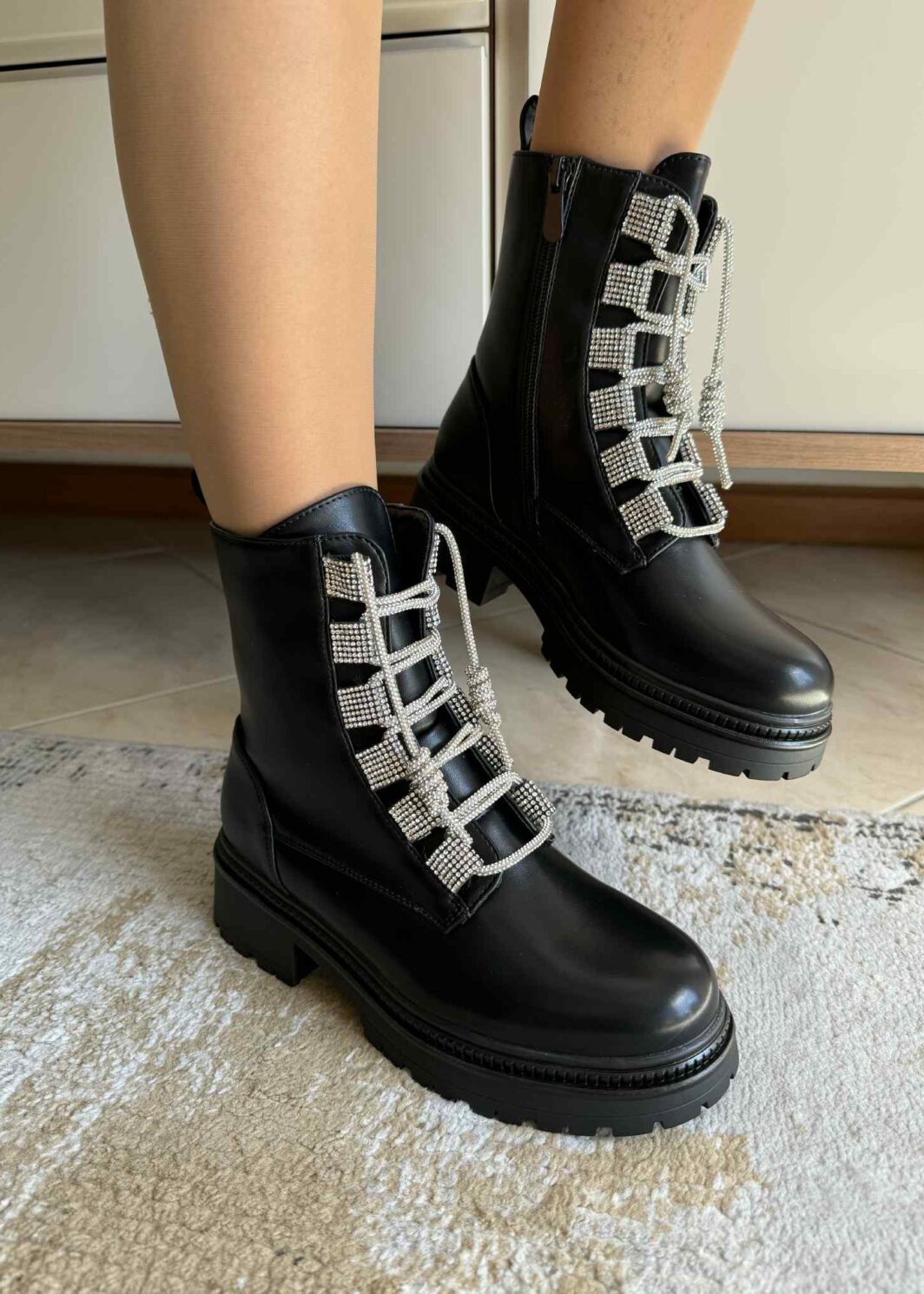 Bota Militar Sparkle Preto