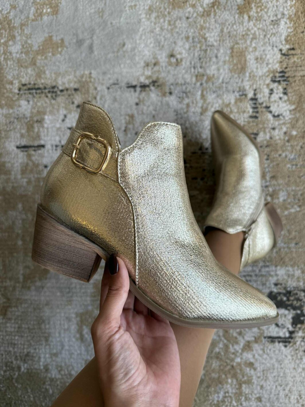 Botim Estilo Texana - Dourado