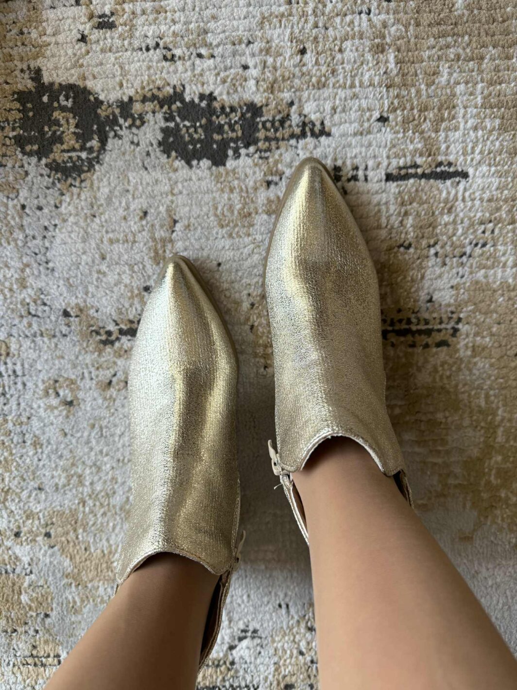Botim Estilo Texana - Dourado