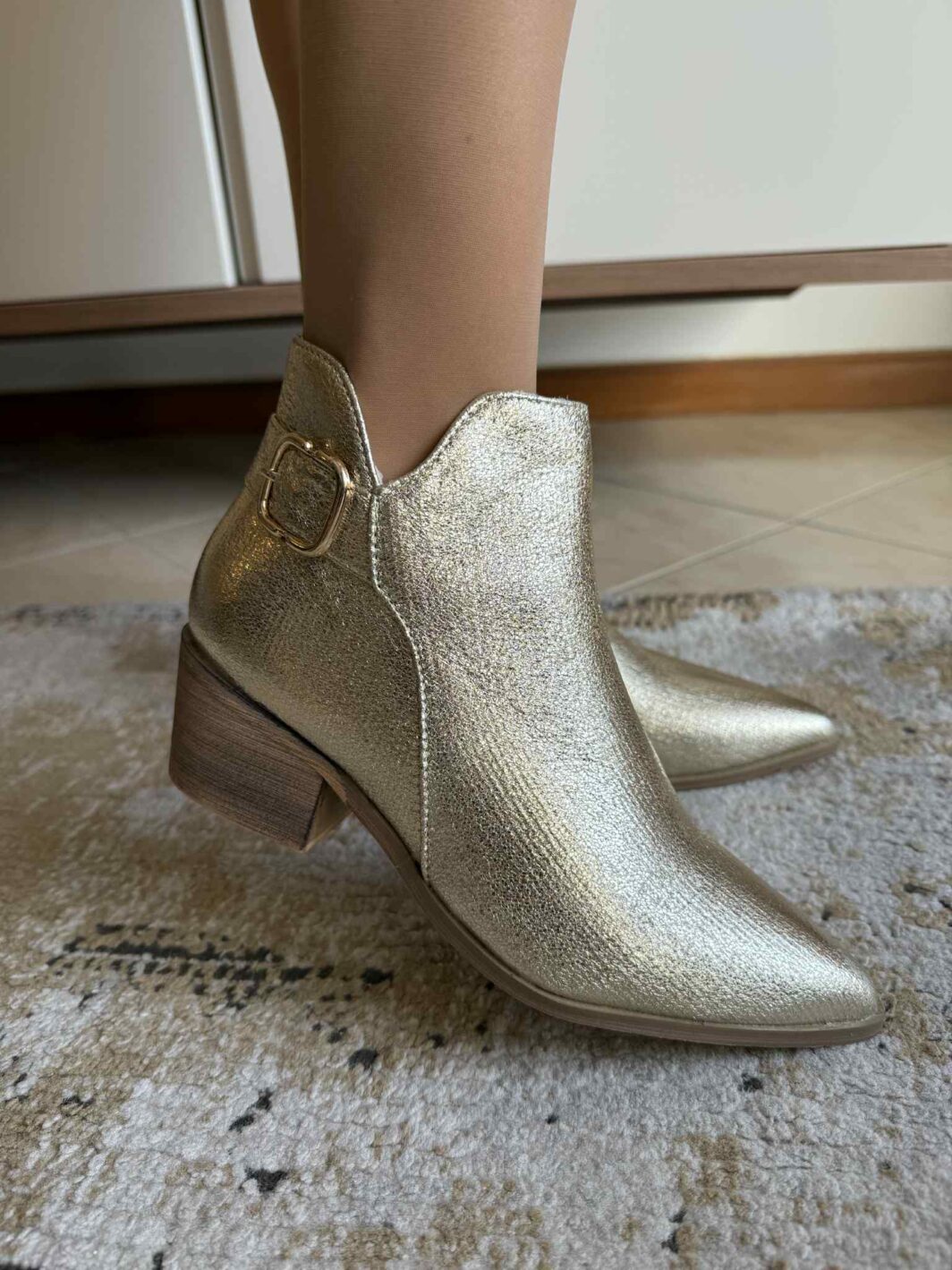 Botim Estilo Texana - Dourado